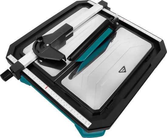 VONROC Fliesensäge 650W -Wasserkühlung - Inkl. 180mm Diamanttrennscheibe, Parallelführung und Gehrungsführung