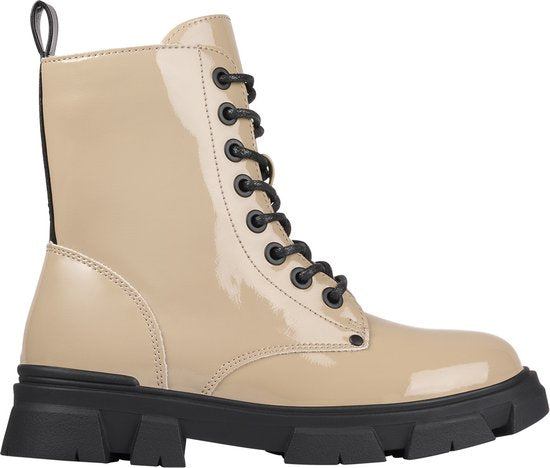 Bullboxer Aaf504f6s Veterinärstiefel - Stiefel mit Schnürung - Mädchen - Taupe - Größe 36