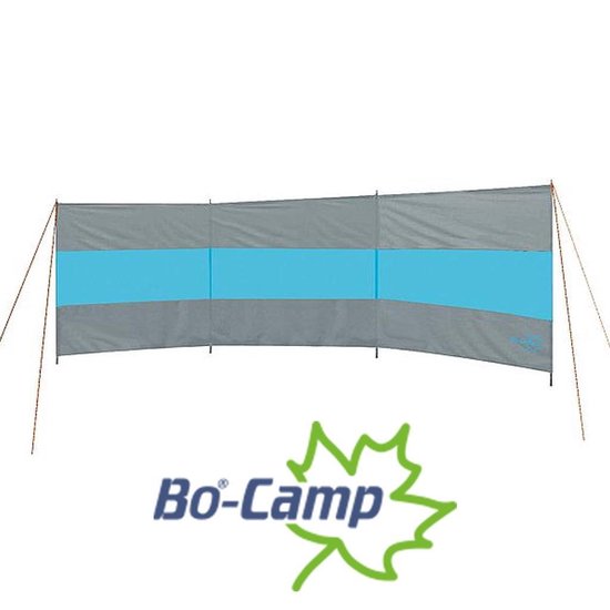 Bo-Camp - Windschutz - Brendan - 3 Fächer - Grau/Blau