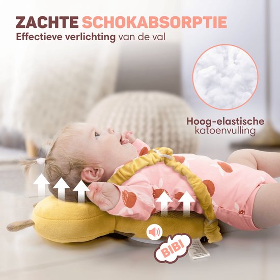 Vulpes Goods® BabyCare - Baby Kopfkissen - Baby Sicherheitskissen - Sturzrucksack - 3D Atmungsaktiv - Sicheres Laufen lernen - At