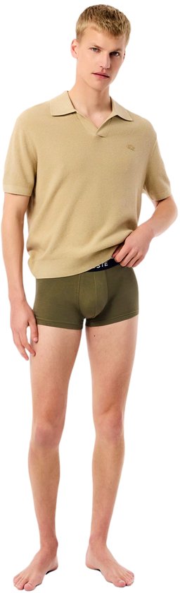 Lacoste Trunks Shorts Männer - 3 Stück - Olive/Delphinium - Größe XL
