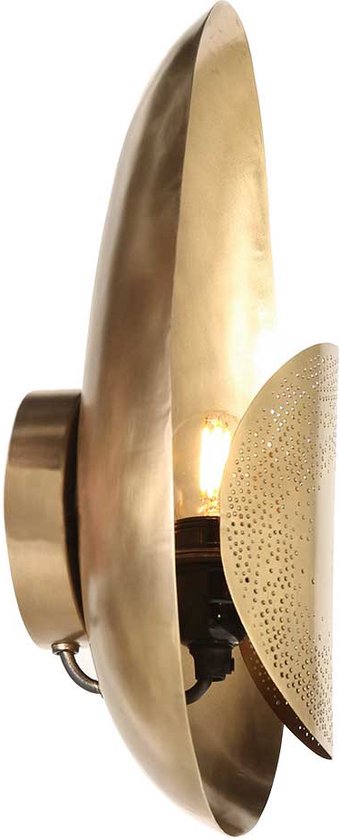 Anne Lighting Wandleuchte Brassi - Bronze - Metall - 3680BR