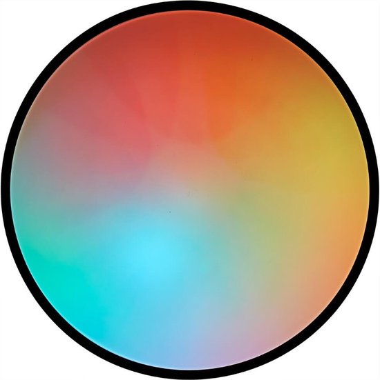 Brilliant Heida Deckenleuchte - Ø 49 cm - LED - Dimmbar & RGB - Schwarz