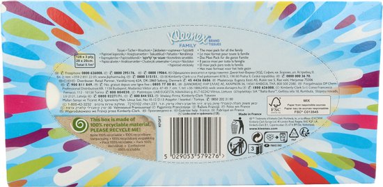 Kleenex Tissues Family 128 Stück