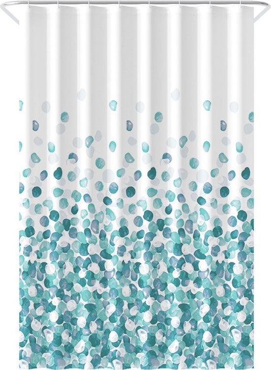 Loti Living Duschvorhang Anti-Schimmel - Ozean - Ringe inklusive - Wasserdicht - Polyester - Duschvorhang 120x200 cm