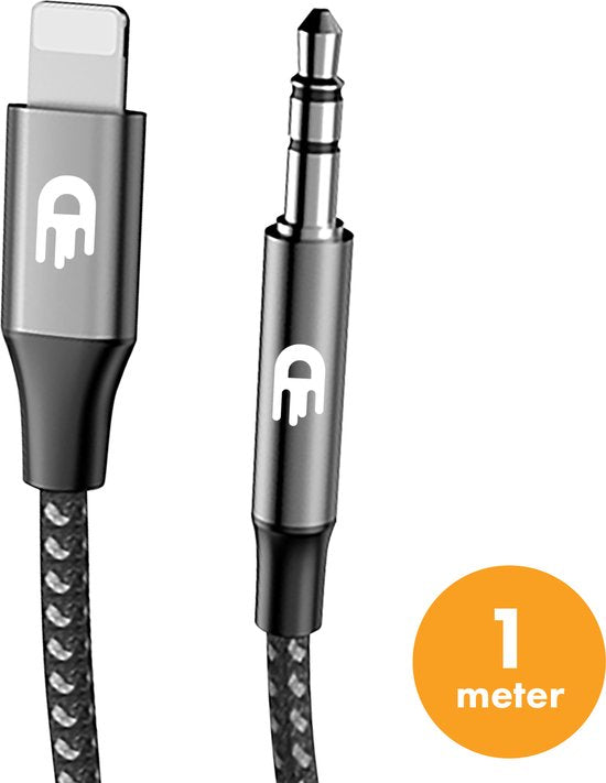 Drivv. Lightning zu AUX Kabel - 1 Meter - Geeignet für iPhone AUX Kabel