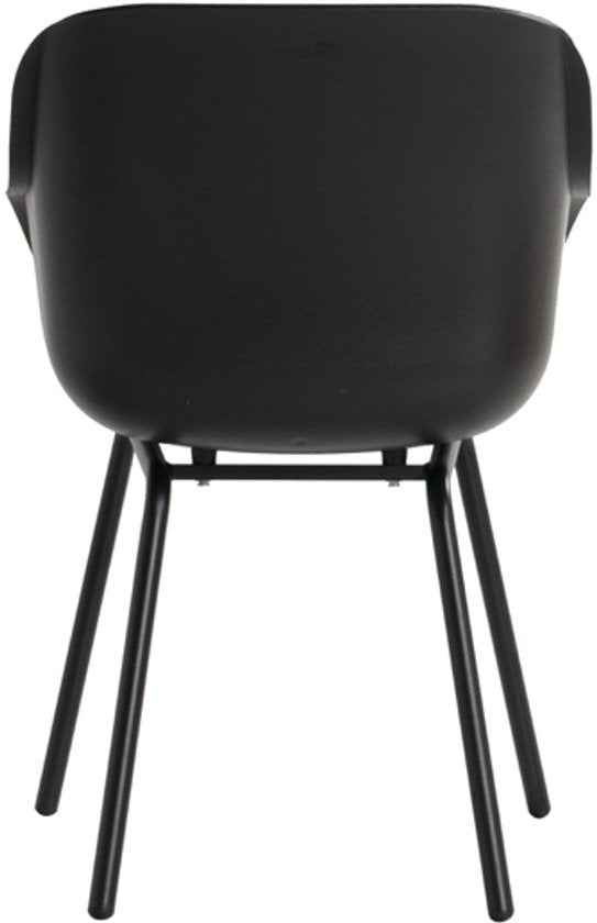 Hartman Sophie elegance Gartenstuhl - Schwarz - 2er-Set - schwarzes Rondo-Fußkreuz