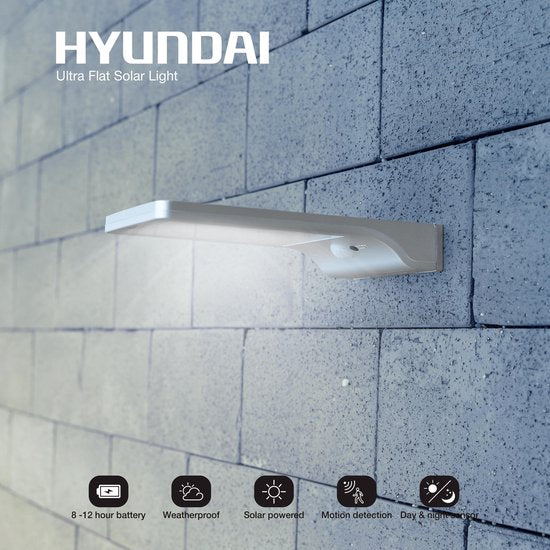 Hyundai - Ultradünne solarbetriebene LED-Außenlampe