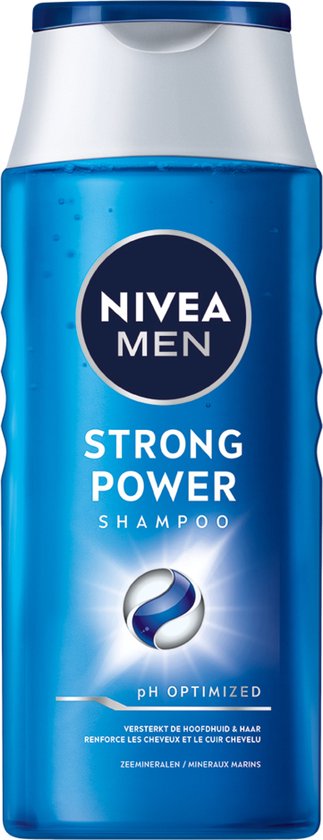 NIVEA MEN Strong Power Hair Shampoo - Angereichert mit Meeresmineralien - Sanfte Formel Haarshampoo - Vorteilspackung - 6 x 250 ml