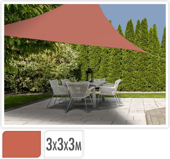 Schattentuch -Dreieck - 3x3x3m -Terra