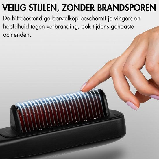 Sansbeauté® Steam Straightener PRO - Dampfglätter - Professionelles Glätteisen 5.0 - Dampfglätter - Schwarz