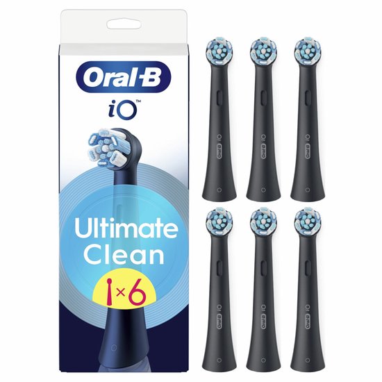 Oral-B Bürstenköpfe iO Ultimate Clean Schwarz - 6 Stück