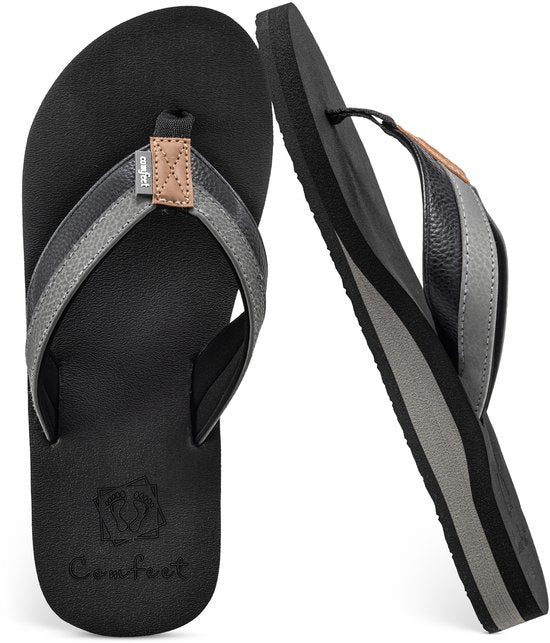 Comfeet Pantoffeln Männer - Sandalen - Schwarz - Größe 45