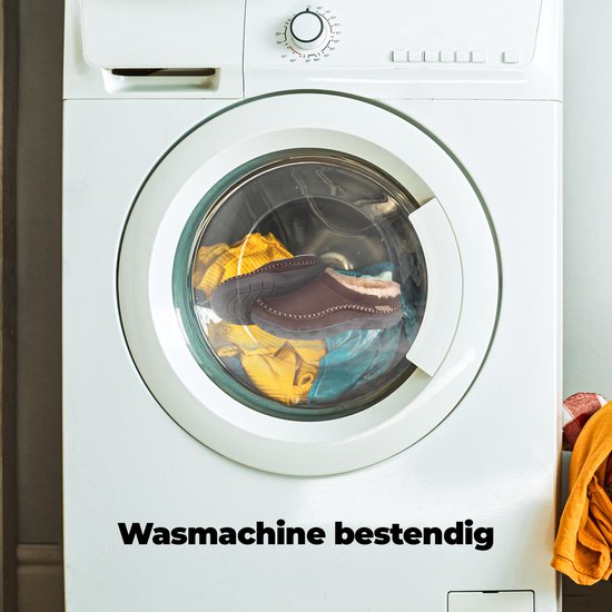 Hausschuhe Männer - Hausschuhe - Mokassins - Tan - Rutschfest - Größe 44/45 - Comfeet