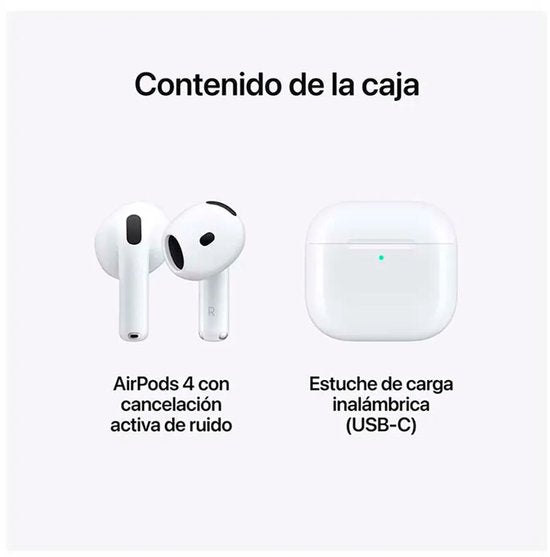 Apple AirPods 4 ANC kabellose Ohrhörer mit aktiver Geräuschunterdrückung - weiß