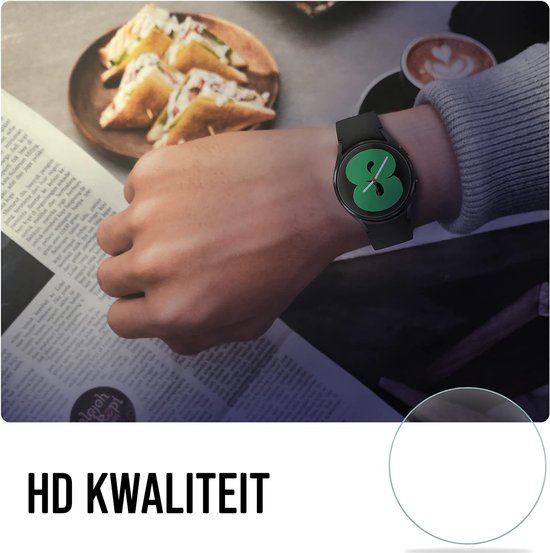 Displayschutzfolie für Samsung Galaxy Watch 4 / 5 / 6 / 7 / 8 - 40mm Displayschutzfolie - 4 Stück - Podec