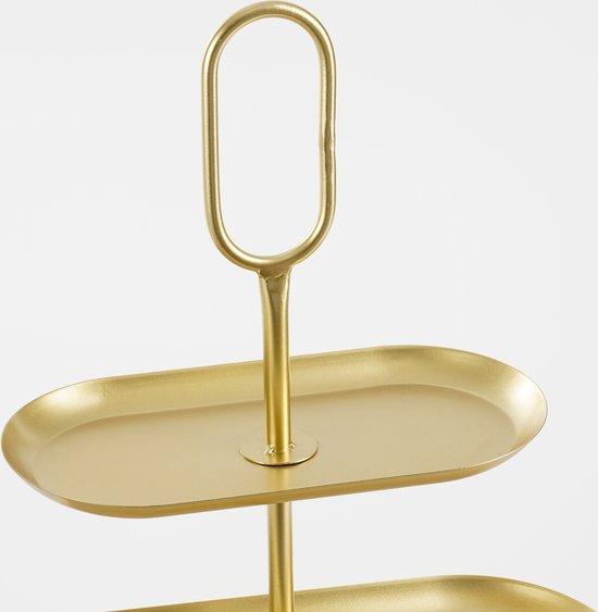 Mica Decorations Rama Etagere 3 Schichten - L48 x B20 x H55 cm - Metall - Gold