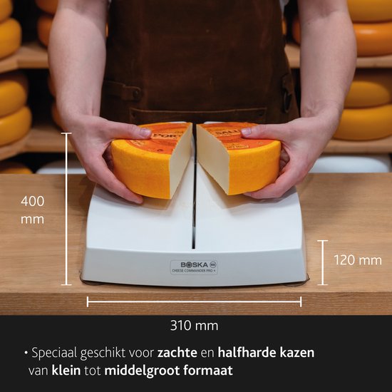 BOSKA Cheese Commander PRO+ - Käseschneider - Profi-Schneider für Weichkäse - Thekengerät - 320x400x125 mm