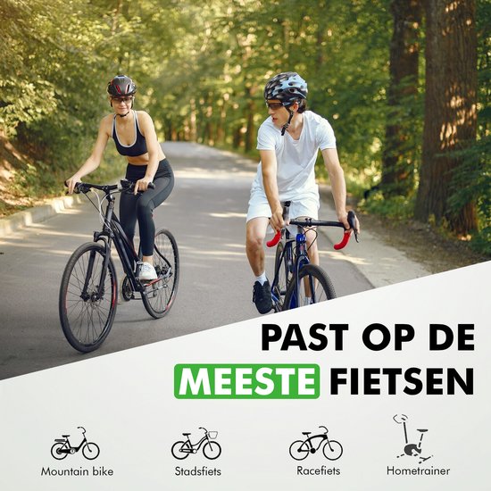 Travelhawk Fahrradsattel - City-Sattel - Extra komfortabel - Belüftung - Unisex - Schwarz