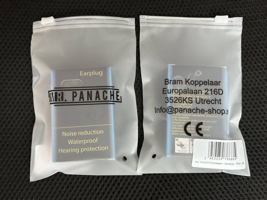 MR. PANACHE Ohrstöpsel - Schlaf-Ohrstöpsel - Anti-Schnarchen - Festival-Ohrstöpsel - Schlaf-Ohrstöpsel - Schalldichte Ohrstöpsel - Schlaf-Stöpsel - Gehörschutz - BPA freies Silikon - Hohe Lärmreduzierung (26dB) - Schwarz