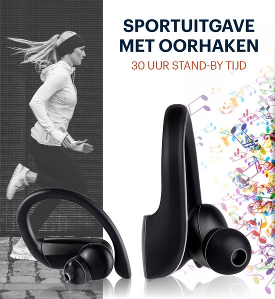 Grundig Wireless Bluetooth Earbuds - True Wireless Earphones Wireless - Ohrhörer mit bis zu 30 Stunden Spielzeit - USB-C Schnellladung - Komfortable Passform - Schwarz