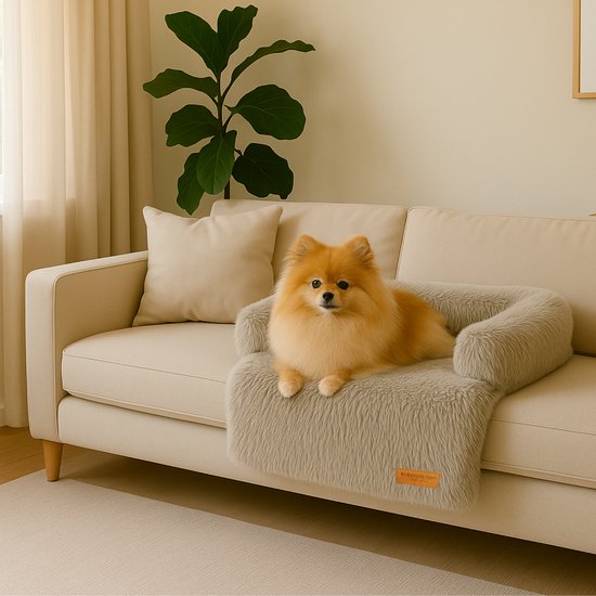 By Cee Cee Original Hundedeckenbank - Hundedeckenbank - Hundekorb - Premium - komplett abnehmbar - Mocha Taupe - 75x90 - Größe S