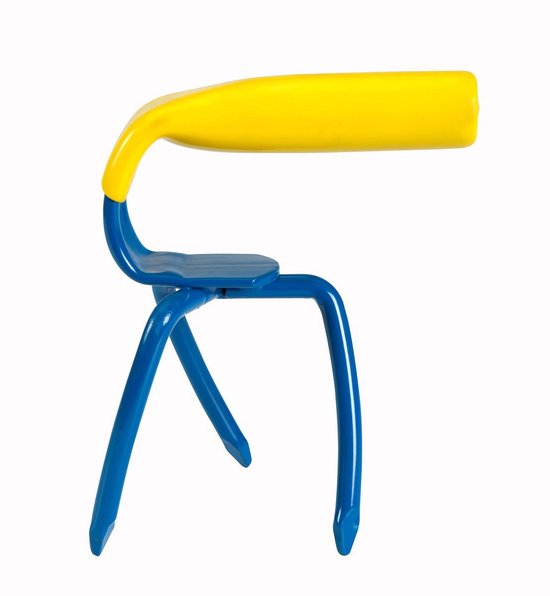 Gartenkralle Mini MC220-1 - Schaufelgabel - Boden lockern, Unkraut jäten, Boden belüften, kultivieren - blau/gelb