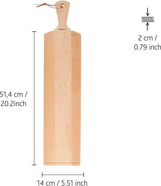 Boska Servierbrett Amigo L - Trinkbrett - 51,4 cm - Buchenholz