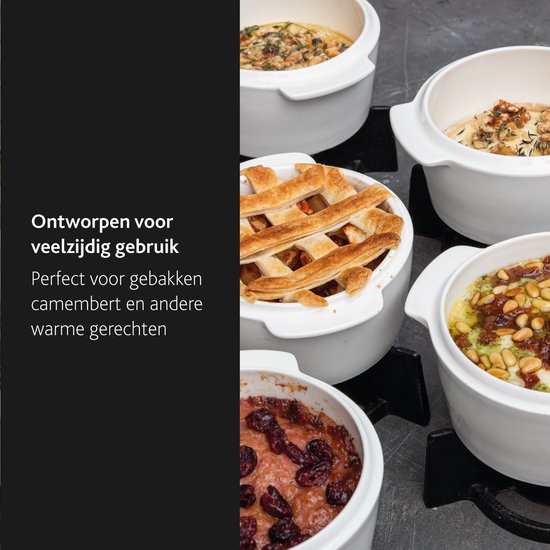 Boska Cheese Baker - Ofenform mit Boden - für Camembert - Käsefondue - Weiß