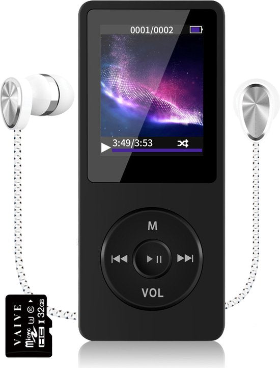 VAIVE HiFi MP3 / MP4 Player Bluetooth - Diktiergerät - Dicataphone - FM Radio