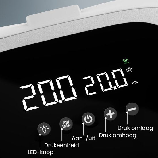 Auronic 2-in-1 Elektrische Luftpumpe - 4000 mAh Akku - 12-17V - 20 PSI - u.a. SUP Board, Luftmatratze, Kajak, Kite & Zelt - aufblasen/entlüften