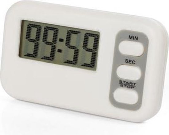 Velleman Digitaler Countdown-Timer, Alarm, LCD, Aufwärts- und Abwärtszählung, max. 99 min 59 sec, ideal für die Küche