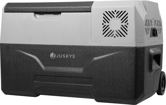 Juskys - Elektronische Kühlbox - Kompressor Kühlbox Yukon - 30 Liter - 12/24 & 230 V Anschluss - schwarz/grau