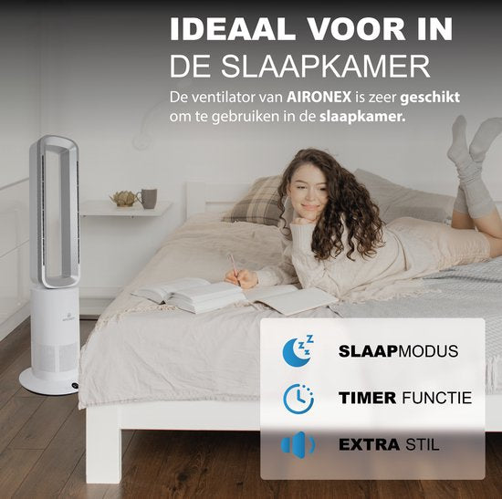 Aironex elektrische Heizung - Energieeffizient - Heizen und Kühlen - Design Ventilator - Luftkühler