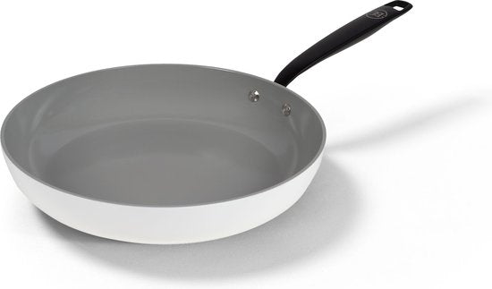 BE Living Essential Bratpfanne - Ø 28 cm - Keramik - PFAS-frei - Induktion - Weiß