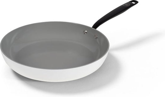 BE Living Essential Bratpfanne - Ø 28 cm - Keramik - PFAS-frei - Induktion - Weiß