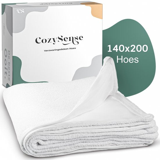 CozySense® Deckenbezug 140x200 - Doppelseitiges Material - für jede Jahreszeit - 360°-Reißverschlusstechnik - hypoallergen & OEKO-TEX® - Weiß