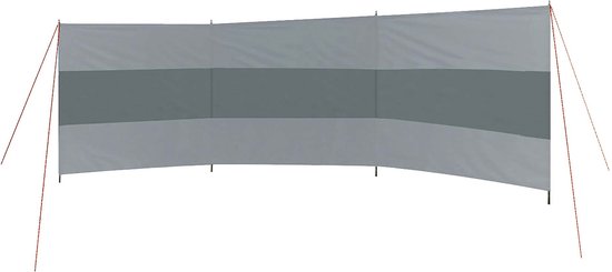 Bo-Camp - Windschutz - Caira Plus - Mit oberen Stangen - 3 Fächer