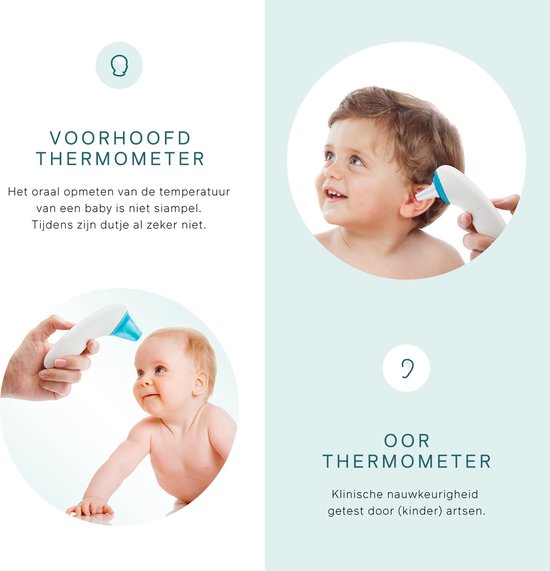 Bintoi® multifunktionales Infrarot-Thermometer - Temperaturanzeige - Für Erwachsene und Babys
