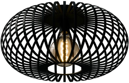 Nolt Deckenleuchte - Deckenleuchte E27 Lampe - Industrial - ⌀ 40cm - Schwarz