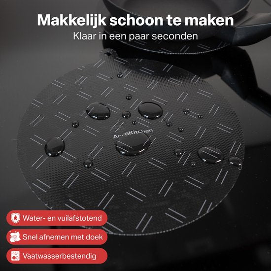 AoraKitchen Induktionsschutz - 6 Stück - bis zu 280 °C - Topflappen - Topflappenschutz - Topflappenschutz