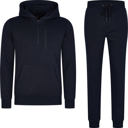Mario Russo Trainingsanzug Achilles - Hausanzug - Jogginganzug - Hoodie - Schwarz - M