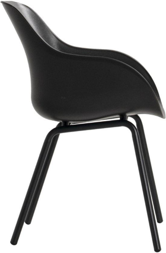 Hartman Sophie elegance Gartenstuhl - Schwarz - 2er-Set - schwarzes Rondo-Fußkreuz