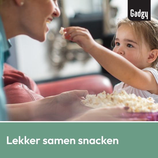 Gadgy Popcornmaschine - Heißluft-Popcorn-Maschine - 1100 Watt - mit Messlöffel - Kinderparty