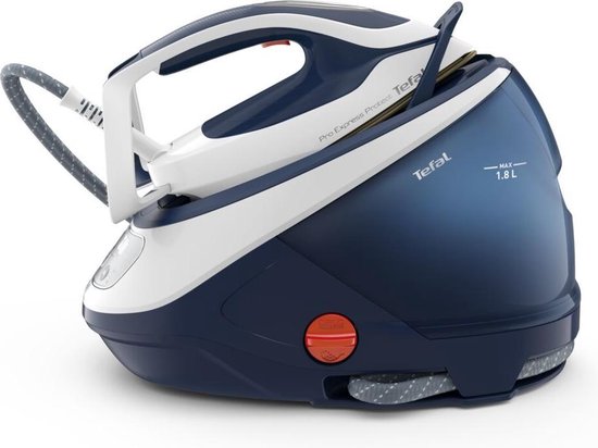 Tefal - Pro Express Protect GV9221 - Dampferzeuger - 2600W - 7,6 Bar Dampfdruck - 550 g/min Dampfstoß - Durilium AirGlide Bügelsohle - 1,8L abnehmbarer Wassertank - Automatische Abschaltung - Anti-Kalk-System