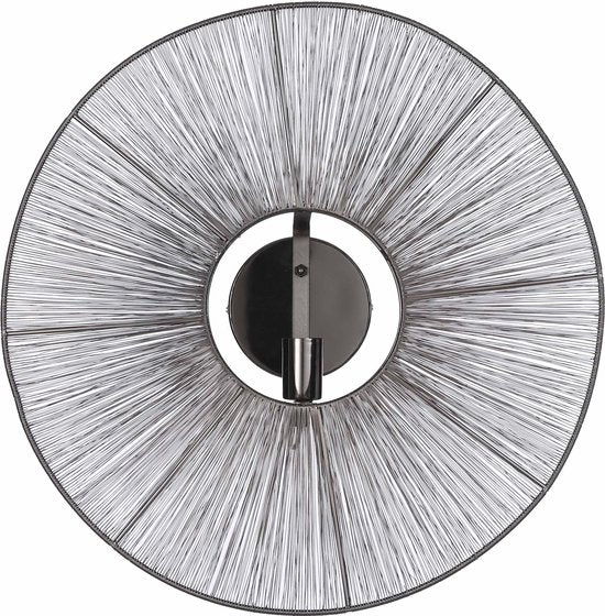 Mica Decorations Bodil Wandleuchte - H18 x Ø60 cm - Metall - Schwarz