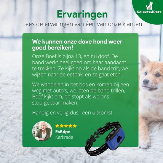 Anti-Bell-Halsband - Bellen-Halsband für Hunde - Bellen-Halsband großer und kleiner Hund - Automatische Bellen-Erkennung einstellbar auf Ihren Hund