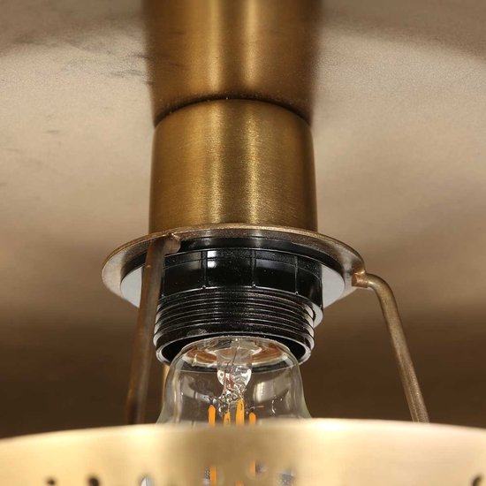 Anne Lighting Deckenleuchte Brassi - 20cm x Ø42 cm - Fassung E27 - Metall - Bronze