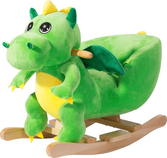 Spielwerk Schaukelstuhl Kinder Dino mit Sicherheitsgurt
