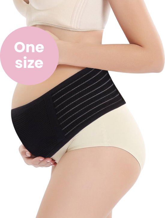 Qwali Maternity Bauch- und Beckengürtel für Postpartum - Mutterschaftskleidung - Schwarz